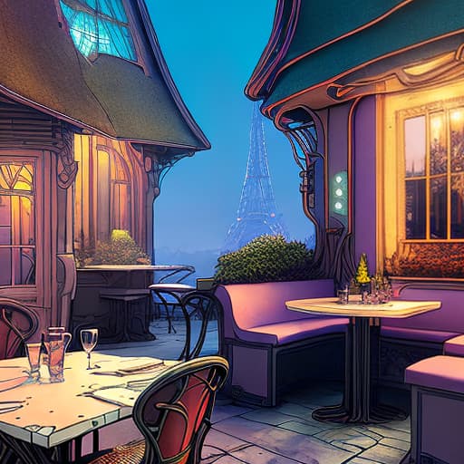 nvinkpunk 8k resolution, beautiful, cozy, inviting (art-nouveau), ((Fairycore, Witchcore)), (((Parisienne Cafe Hobbit-House))) !!! digital illustration, romanticism, warm colors, detailed painting, polished, (psychadelic), matte painting, trending on Artstation, 8k, 8k, 8k, 8k, wallpaper, macro photography, Backlighting rim, 8k hyperrealistic, full body, detailed clothing, highly detailed, cinematic lighting, stunningly beautiful, intricate, sharp focus, f/1. 8, 85mm, (centered image composition), (professionally color graded), ((bright soft diffused light)), volumetric fog, trending on instagram, trending on tumblr, HDR 4K, 8K
