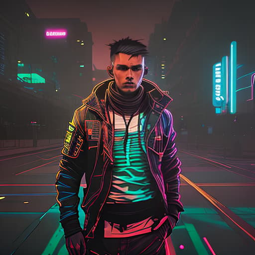 nvinkpunk ultra realistic man, hyper detail, cinematic lighting, magic neon, dark red city, Canon EOS R3, nikon, f/1.4, ISO 200, 1/160s, 8K, RAW, unedited, symmetrical balance, in-frame, 8K