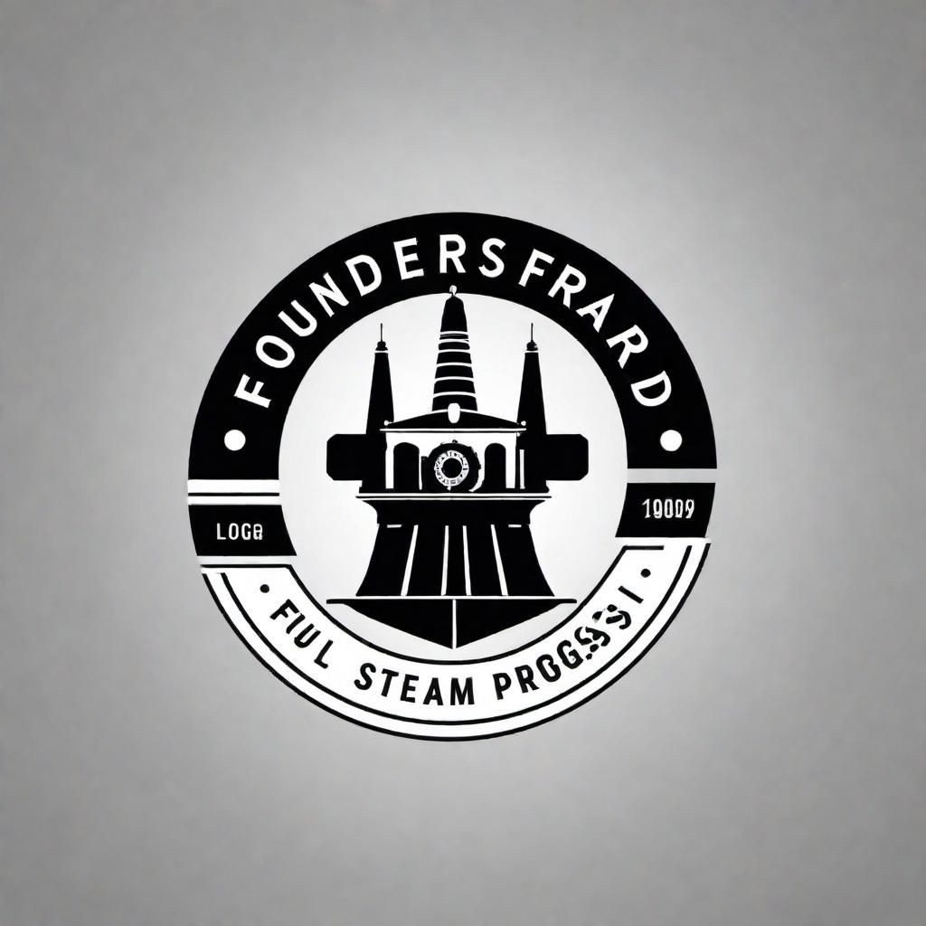  Design a logo for the 'Founders Forward Capital Campaign' with the slogan 'FULL STEAM AHEAD'. For the word 'STEAM' within the slogan, integrate an element that symbolizes STEAM education (Science, Technology, Engineering, Arts, and Mathematics). Ensure the logo is professional, innovative, and suitable for representing a capital campaign initiative focused on education and progress. The design should communicate a sense of forward motion and enthusiasm for the future. hyperrealistic, full body, detailed clothing, highly detailed, cinematic lighting, stunningly beautiful, intricate, sharp focus, f/1. 8, 85mm, (centered image composition), (professionally color graded), ((bright soft diffused light)), volumetric fog, trending on instagram, trending on tumblr, HDR 4K, 8K