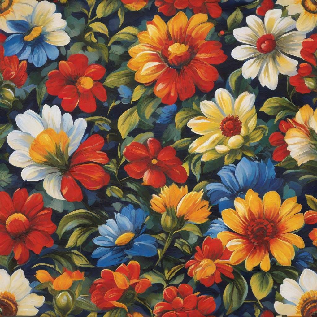  Masterpiece, best quality, oil painting for this mouse pad pattern, is a flower themed oil painting, the main color is based on three primary colors, with other colors as embellishment. The overall shape of the pad is designed as a regular square and an extended version of the rectangle, the edge is a hemming process, with natural rubber foam as the base, soft and tough close to any desktop