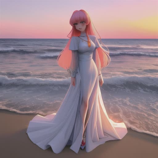  Draw seorang perempuan duduk pinggir dipantai bermain bola pantai, tersenyum high quality, bestdetail,hd, anime art High Resolution, , Serene Sunsets, Floral Fantasy hyperrealistic, full body, detailed clothing, highly detailed, cinematic lighting, stunningly beautiful, intricate, sharp focus, f/1. 8, 85mm, (centered image composition), (professionally color graded), ((bright soft diffused light)), volumetric fog, trending on instagram, trending on tumblr, HDR 4K, 8K