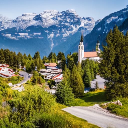  Ancient european mountain town in winter generative ai hyperrealistic, full body, detailed clothing, highly detailed, cinematic lighting, stunningly beautiful, intricate, sharp focus, f/1. 8, 85mm, (centered image composition), (professionally color graded), ((bright soft diffused light)), volumetric fog, trending on instagram, trending on tumblr, HDR 4K, 8K