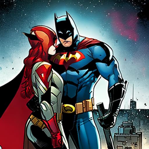  Red Hood hugging Batman