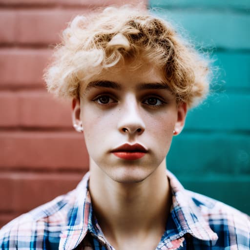 portrait+ style czech homosexual queer twink blonde very cute dude face