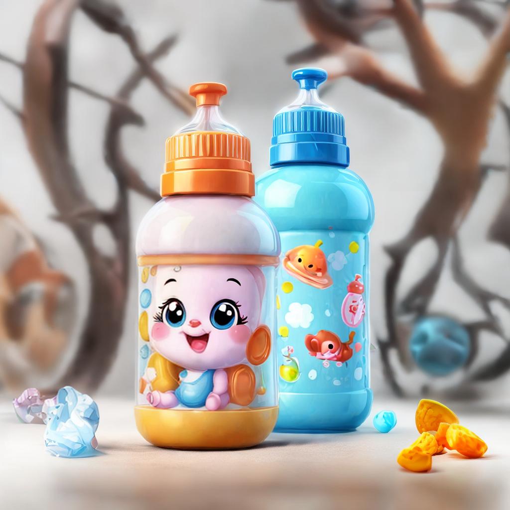  a cartoon character of a baby bottle, cute illustration on white background, best quality, ultrahigh resolution, highly detailed, (sharp focus), masterpiece, (centered image composition), (professionally color graded), ((bright soft diffused light)), trending on instagram, trending on tumblr, HDR 4K