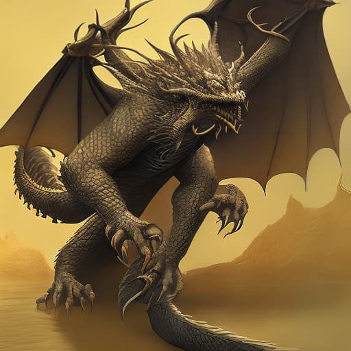 mdjrny-v4 style dragon,angry