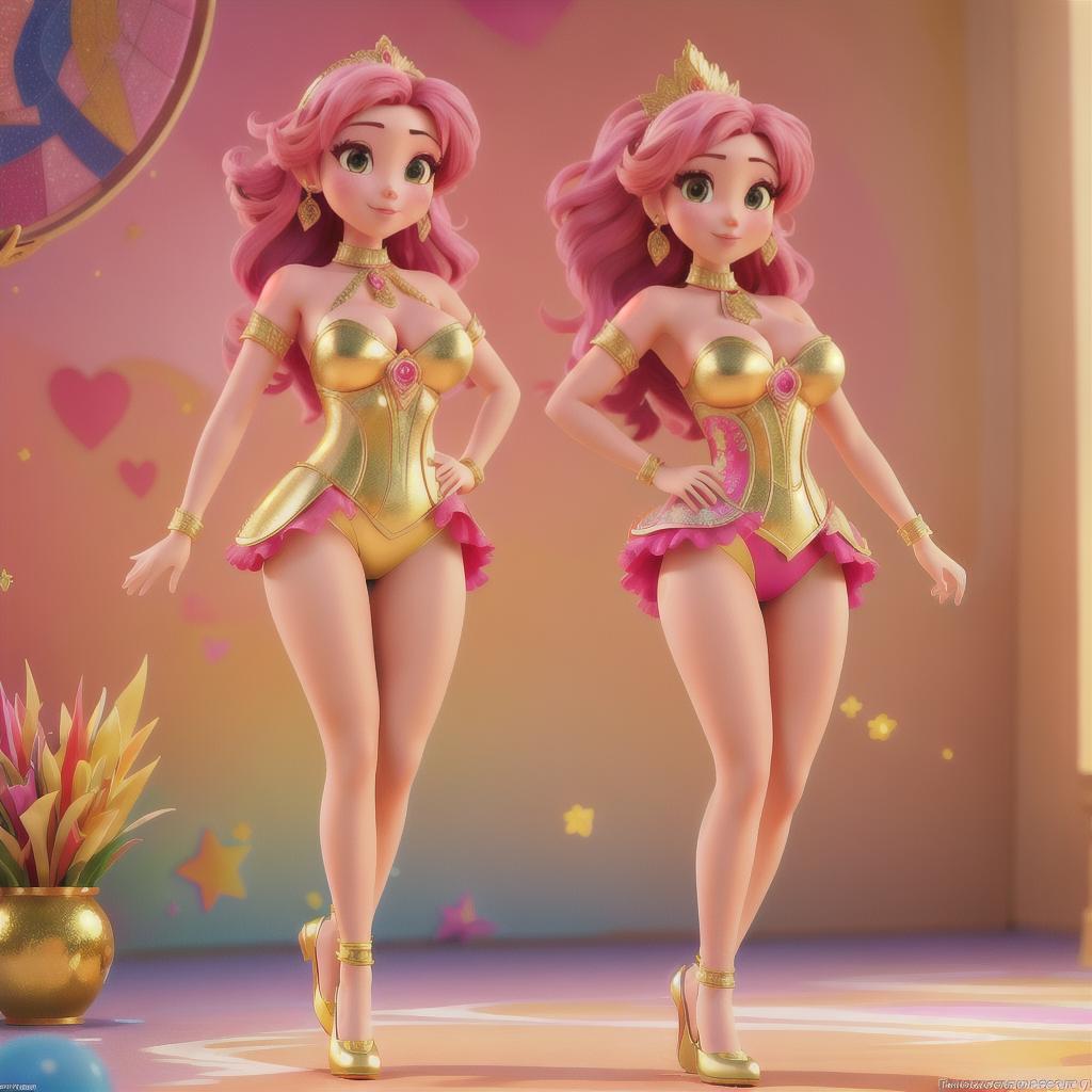  masterpiece, best quality, artistic photography of a beautiful female in pink and gold performing for the Rio Carnival, photorealistic, shot in UHD, colourful mosaics, joyful and optimistic, hourglass figure body, full body bold use of line, unreal engine rendering, hyperrealistic, ultra detailed, embroidery