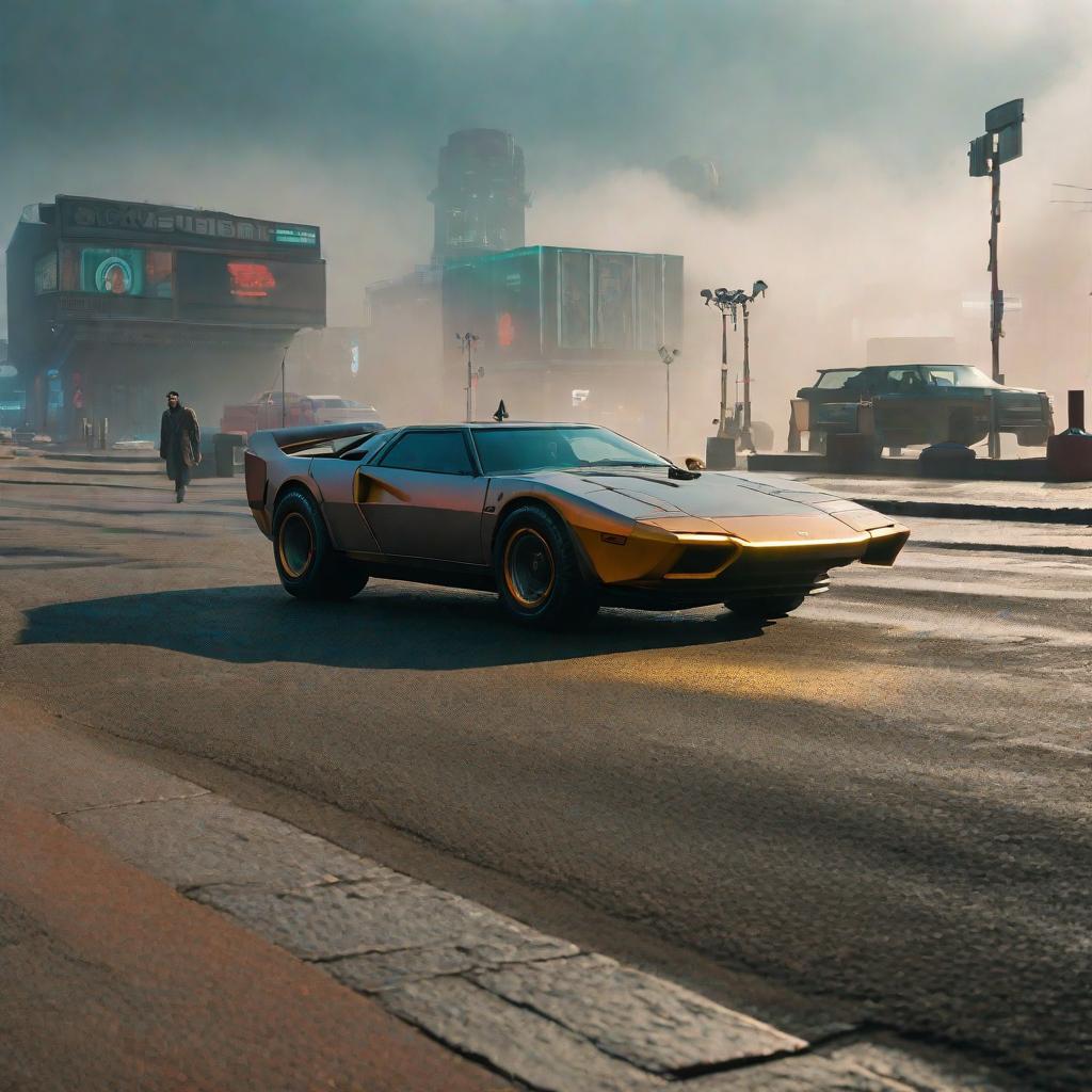  Blade runner 2049 hyperrealistic, full body, detailed clothing, highly detailed, cinematic lighting, stunningly beautiful, intricate, sharp focus, f/1. 8, 85mm, (centered image composition), (professionally color graded), ((bright soft diffused light)), volumetric fog, trending on instagram, trending on tumblr, HDR 4K, 8K