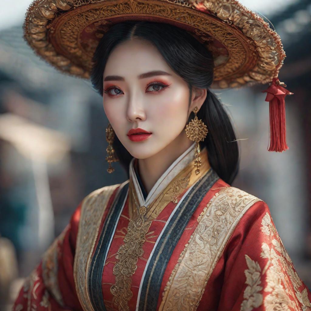  Niña Coreana de 15 años hyperrealistic, full body, detailed clothing, highly detailed, cinematic lighting, stunningly beautiful, intricate, sharp focus, f/1. 8, 85mm, (centered image composition), (professionally color graded), ((bright soft diffused light)), volumetric fog, trending on instagram, trending on tumblr, HDR 4K, 8K