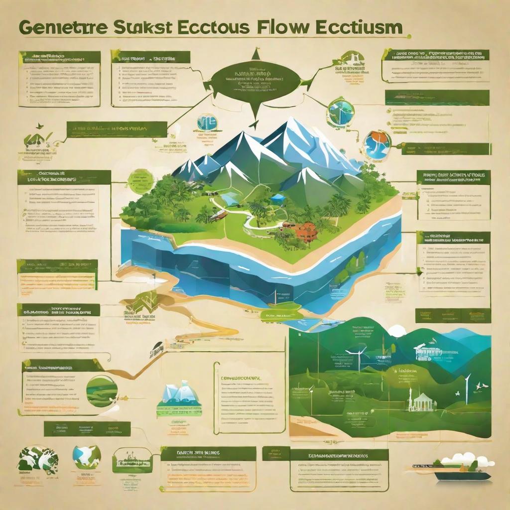  masterpiece, best quality,Generate a flow chart for intelligent ecotourism