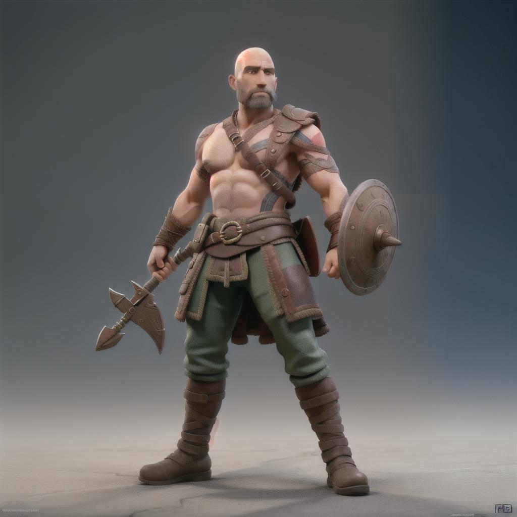  God of war hyperrealistic, full body, detailed clothing, highly detailed, cinematic lighting, stunningly beautiful, intricate, sharp focus, f/1. 8, 85mm, (centered image composition), (professionally color graded), ((bright soft diffused light)), volumetric fog, trending on instagram, trending on tumblr, HDR 4K, 8K