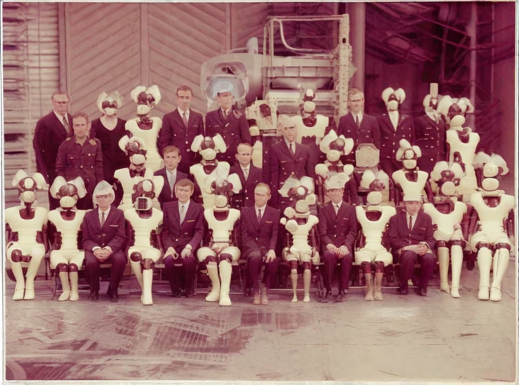  The most complex decontamination mission given to the liquidators involved cleaning the roof of the Chernobyl Power Platform. reactor number four that had exploded. Several robots were initially deployed for the cleaning mission but all of of them malfunctioned due to the high levels of radiation. The only solution was to deploy humans, so called biorobots, to many manually removed the highly radioactive rubble and debris. There were about 3,750 biorobots operating on that roof. Even improvised aprons and vests lined with lead to protect them from radiation. Lead pieces were also placed in other areas of the body, like the back of the head and or the crotch using elastic. It was taken on September 1st 1986, exactly 128 days or 40 months and