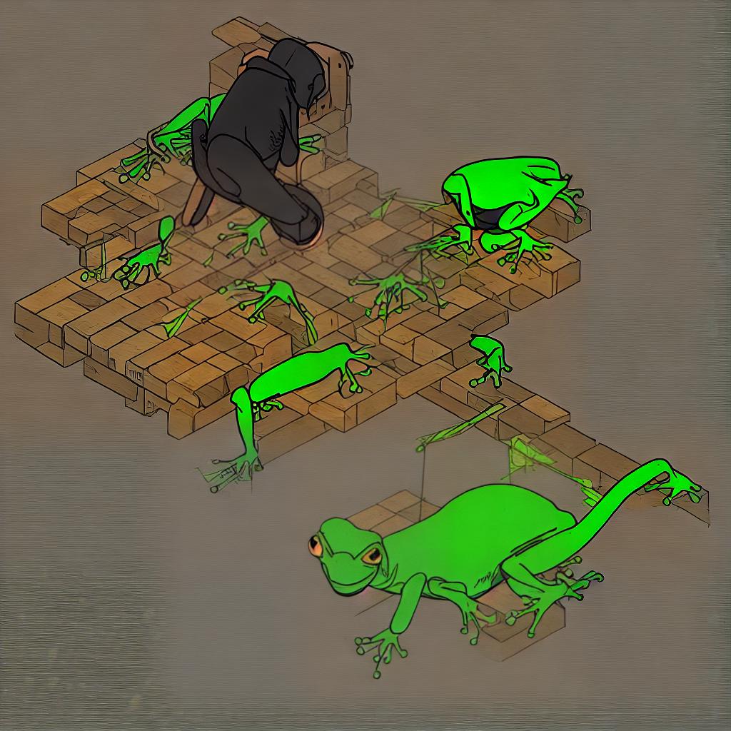  Merge the following things

1. bullfrog
2. Disposable pallet
3. Attack helicopter
4.Anteater
5.Brick