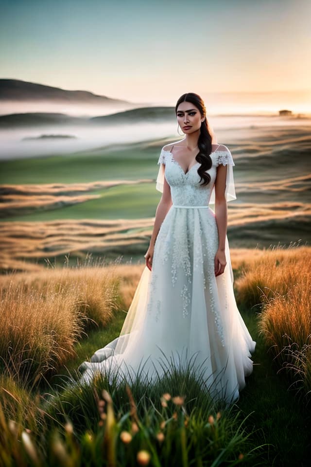  Reality, portrait, determination, serious, editor, vast grassland, exquisite features portrayal hyperrealistic, full body, detailed clothing, highly detailed, cinematic lighting, stunningly beautiful, intricate, sharp focus, f/1. 8, 85mm, (centered image composition), (professionally color graded), ((bright soft diffused light)), volumetric fog, trending on instagram, trending on tumblr, HDR 4K, 8K