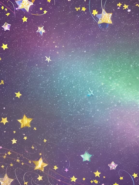  Cute musical notes and sparkling stars and gems wallpaper