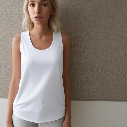  Simple white tank for logo