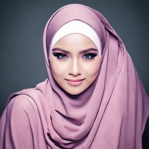 portrait+ style wanita memakai hijab dengan berbagai macam warna dan model