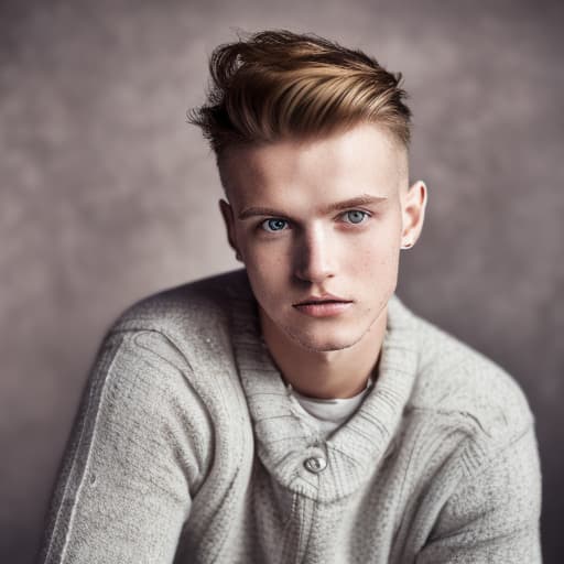 portrait+ style czech homosexual twink blonde very cute dude face