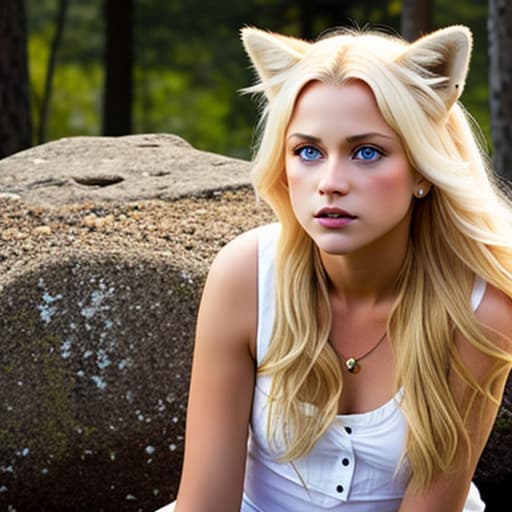  There was a girl she was a fox She had a yellow eyes and blond hair she was white