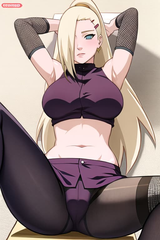  (yamanaka_ino:1.2), hair down,(masterpiece, best quality:1.2), illustration, absurdres, highres, extremely detailed,pantyhose,bra on head,clothed_masturbation