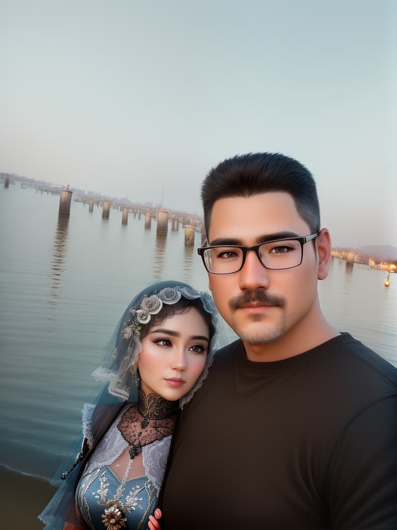  couple , hyperrealistic, high quality, highly detailed, perfect lighting, intricate, sharp focus, f/1. 8, 85mm, (centered image composition), (professionally color graded), ((bright soft diffused light)), trending on instagram, HDR 4K, 8K