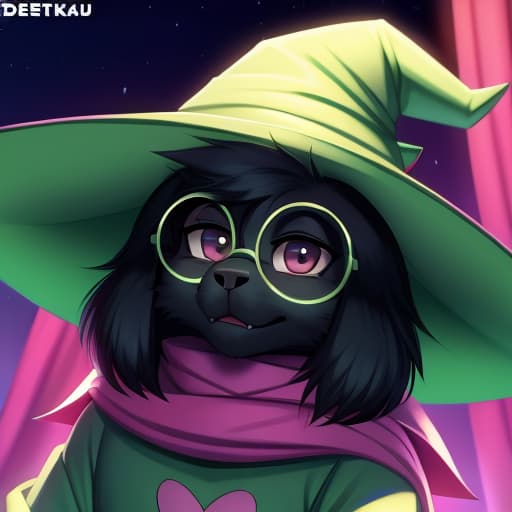  By desertkaiju, Ralsei, Deltarune, open eyes, digital art, masterpiece, 4k, fine details,