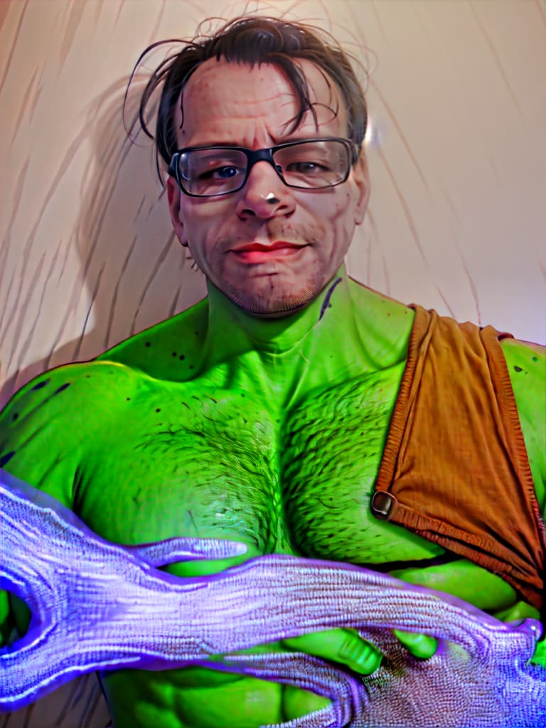  photo portrait of Hulk