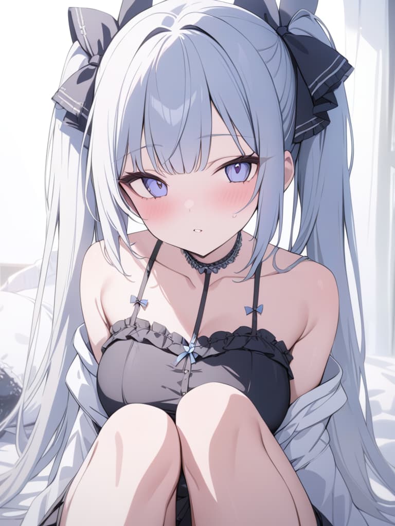  Swimwear, girl, lolita, twin tails, masterpiece, best quality,8k,ultra detailed,high resolution,an extremely delicate and beautiful,hyper detail