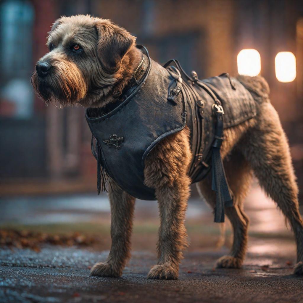  Perro zombi hyperrealistic, full body, detailed clothing, highly detailed, cinematic lighting, stunningly beautiful, intricate, sharp focus, f/1. 8, 85mm, (centered image composition), (professionally color graded), ((bright soft diffused light)), volumetric fog, trending on instagram, trending on tumblr, HDR 4K, 8K