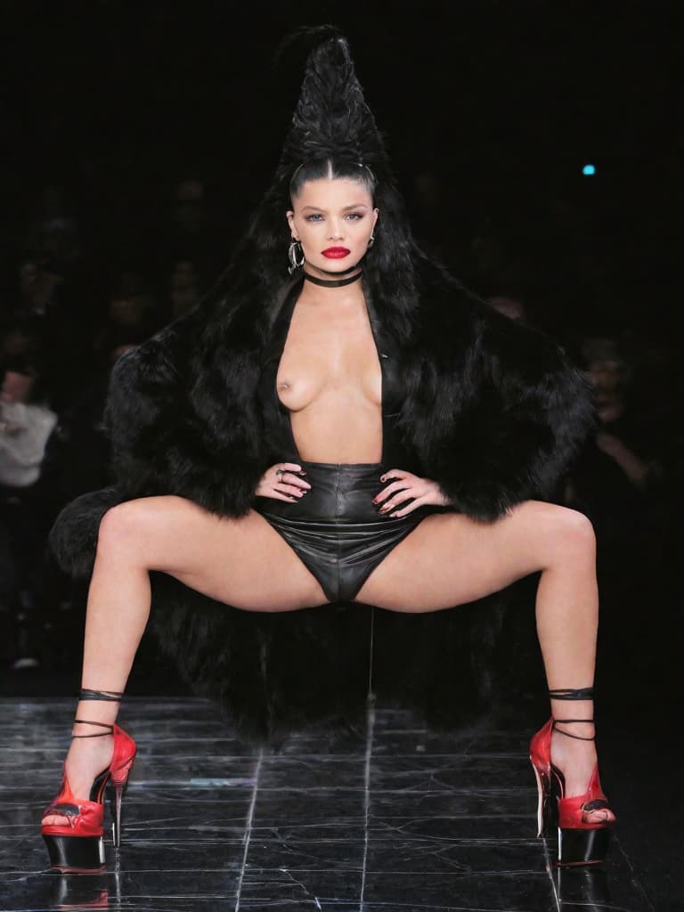  McQueen FW09 style, 1, , (solo, rating:, , :1.4), earrings, black hair, jewelry, boots, undress, strip , l off, bareness, long hair, s, ,smile, hairband, lips, uncensored, photorealistic, grin, realistic, mole, looking at viewer, s, parted lips, blue hair, standing, hoop earrings, grey eyes, hair pulled back, makeup, legs, brown eyes, presenting, hand on , flat , mole under eye, , nail polish, indoors, hair, brown footwear, beautiful face, lipstick, clitoris, large pink , score 9, score 8 up, score 7 up,score 6 up, Wednesday Addams, flirty, flat , big s, rings, muscled, legs together, stockings, boots, lying on back, , juices