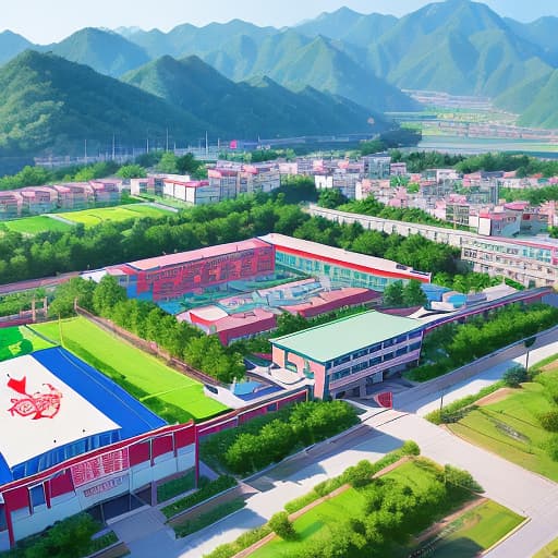  Please design a school emblem for the school. The school is a primary school and a kindergarten. The name of the school is Wangyin School District of Qin 'an County. The school emblem should have the name of the school.