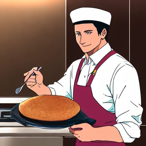  Good looking man cooking, logo Man
 Cute