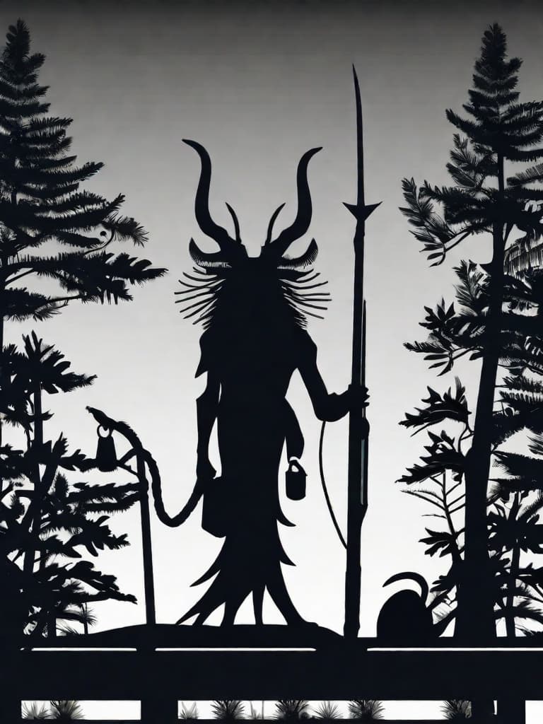  Monster silhouette  (hdr:1.5), Dark Theme