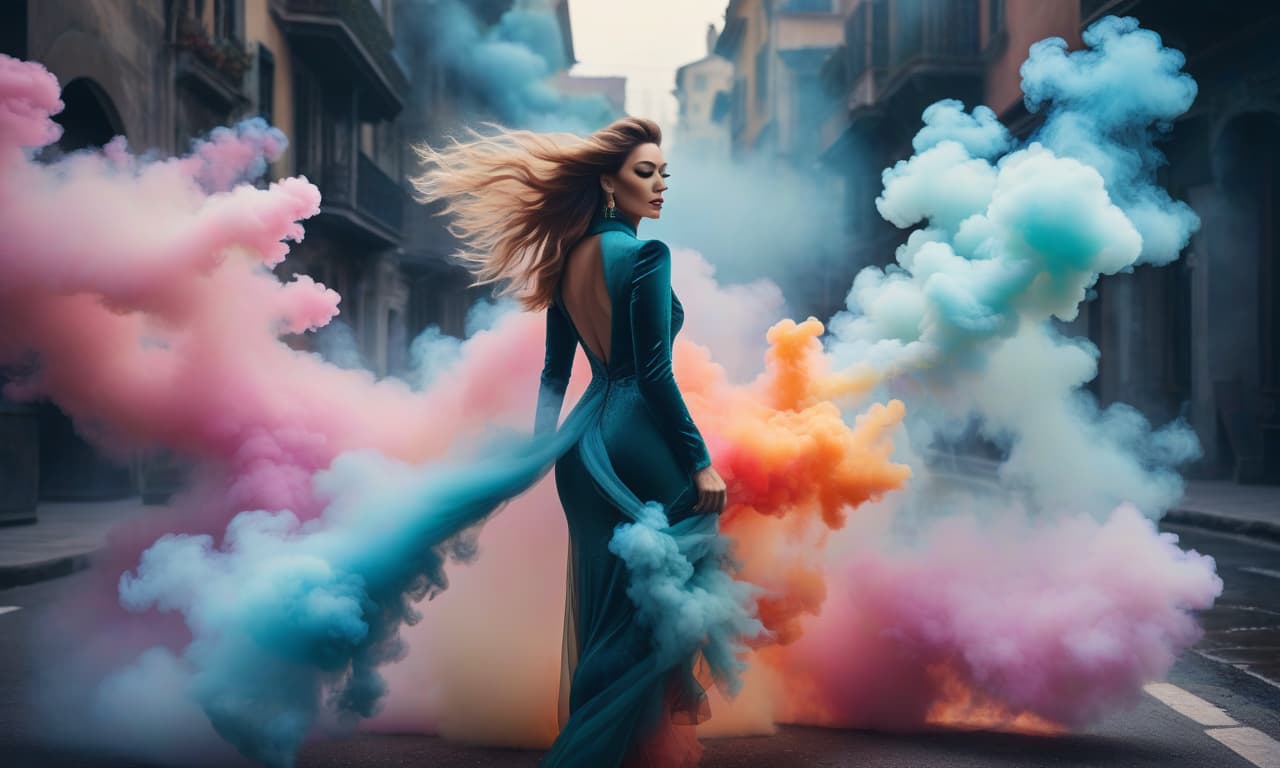  Amazing abstract fairytale picture of the world, bright colors mixed with reality and the world. Multicolored smoke. hyperrealistic, full body, detailed clothing, highly detailed, cinematic lighting, stunningly beautiful, intricate, sharp focus, f/1. 8, 85mm, (centered image composition), (professionally color graded), ((bright soft diffused light)), volumetric fog, trending on instagram, trending on tumblr, HDR 4K, 8K