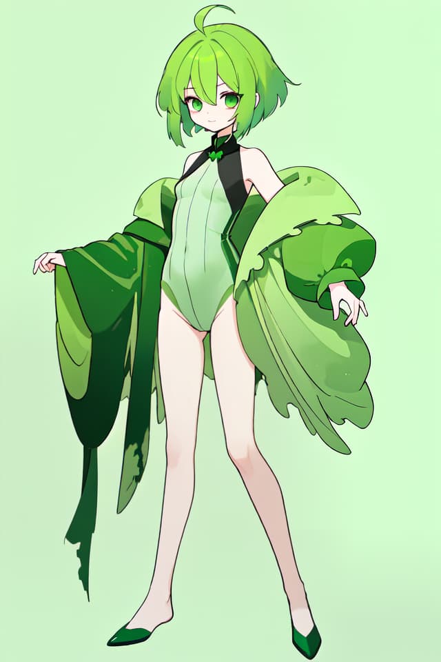  Green hair character that has left the body