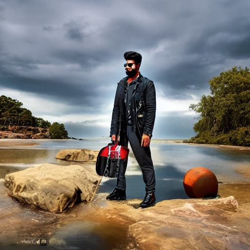  Vijay devakonda hyperrealistic, full body, detailed clothing, highly detailed, cinematic lighting, stunningly beautiful, intricate, sharp focus, f/1. 8, 85mm, (centered image composition), (professionally color graded), ((bright soft diffused light)), volumetric fog, trending on instagram, trending on tumblr, HDR 4K, 8K