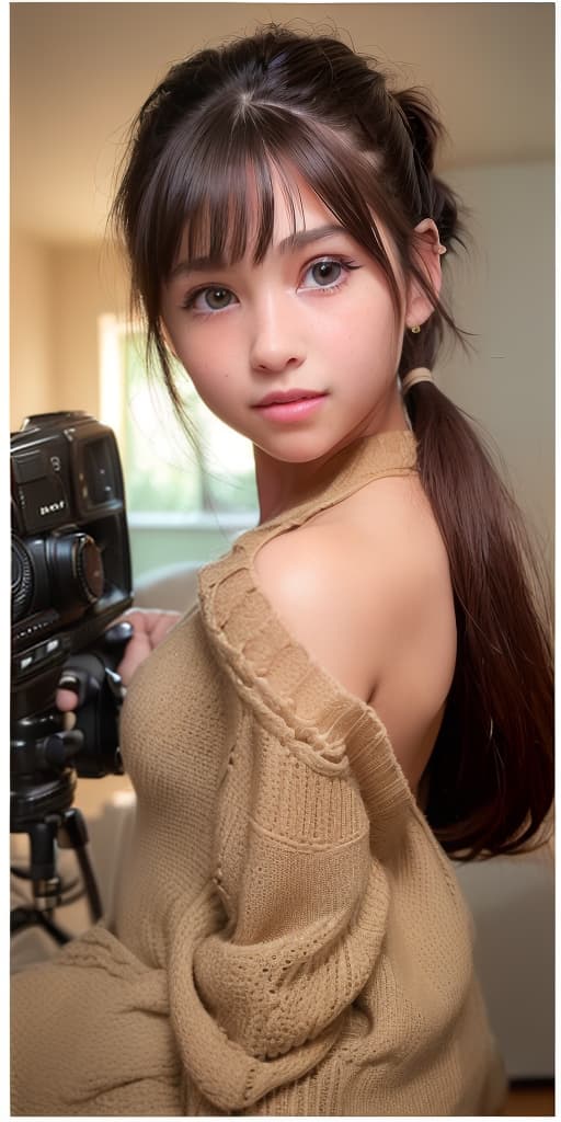  (8k, RAW photo, best quality, masterpiece:1.2), High detail RAW color photo, professional photograph,((a girl is very beautiful and very cute)),((low side ponytail hairstyle:1.37)),the girl is 12 years old,((the point of view from her front:1.68)), (8k, RAW photo, best quality, masterpiece:1.2), High detail RAW color photo, professional photograph, cowboyshot, (realistic, photo realistic:1.37), ((best quality)), 1 girl, cinematic light, (finerly detailed face:1.2), (masterpiece:1.5), (best quality:1.2), (smiling:1.2), (looking at viewer:1.2)