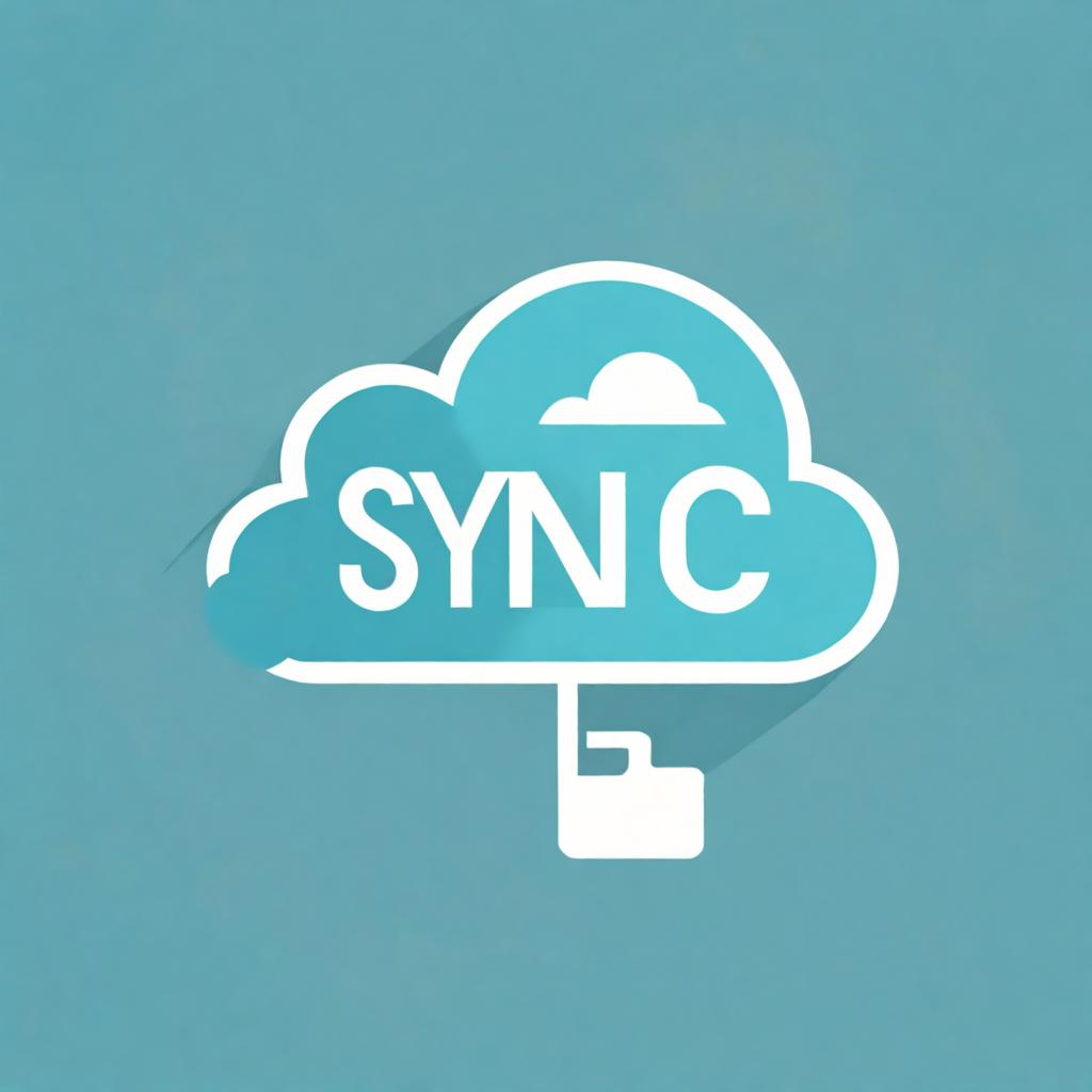  A cloud with a sync icon related to cloud storage