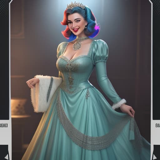  a woman smiling to camera in 1950's Technicolor style: hyperrealistic, full body, detailed clothing, highly detailed, cinematic lighting, stunningly beautiful, intricate, sharp focus, f/1. 8, 85mm, (centered image composition), (professionally color graded), ((bright soft diffused light)), volumetric fog, trending on instagram, trending on tumblr, HDR 4K, 8K