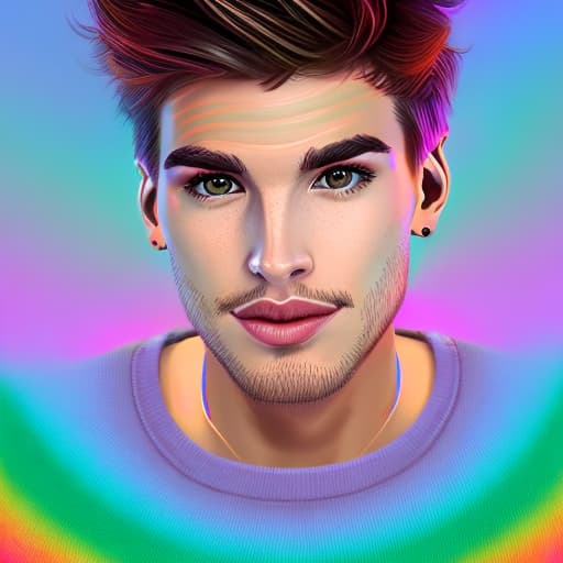 portrait+ style joey graceffa homosexual queer face