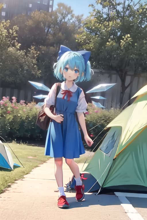  Cirno, camping