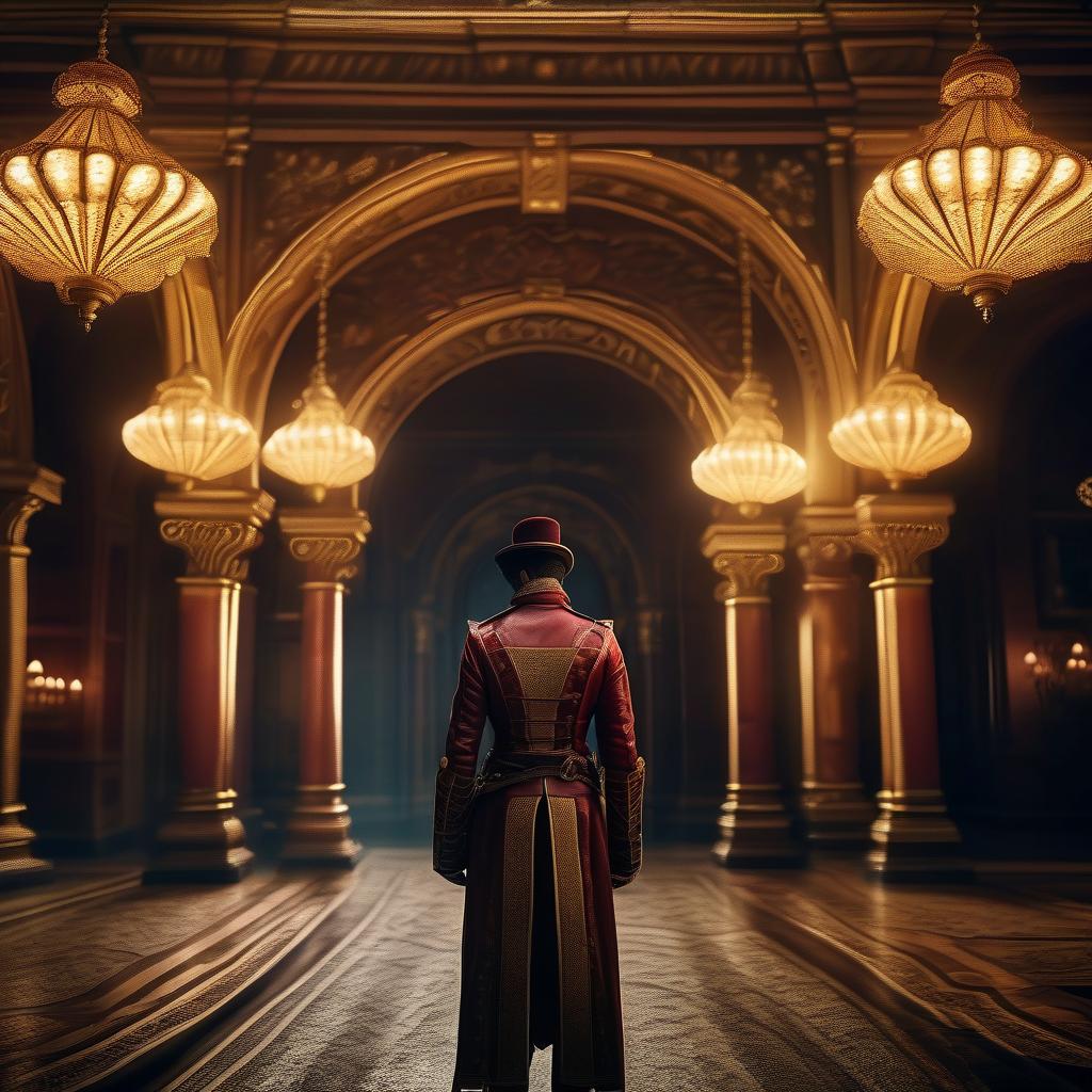  ['Nobody can multiply money together.']. All the characters, masterpiece, best quality, symmetrical balance, beautiful surroundings, lots of details, detailed clothing, highly detailed, cinematic lighting, stunningly beautiful, intricate, sharp focus, f\/1. 8, 85mm, volumetric fog, HDR 4K, 8K