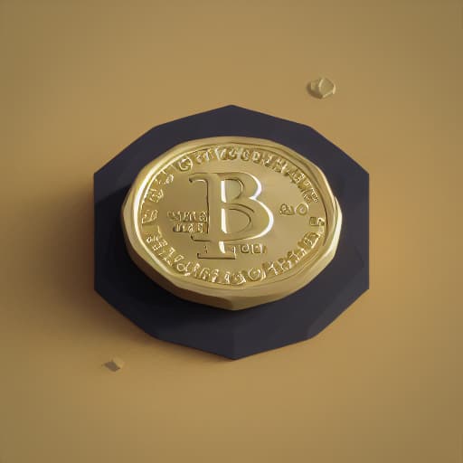a photo of lowpoly_world pixel icon of a gold coin, ,beatiful