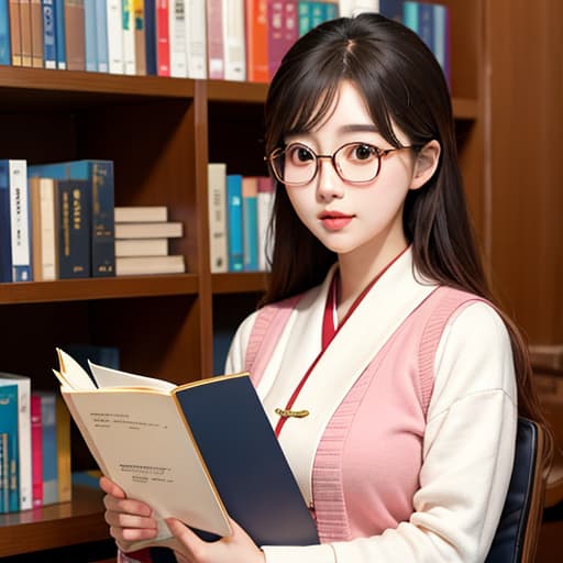  korean girl big librarian