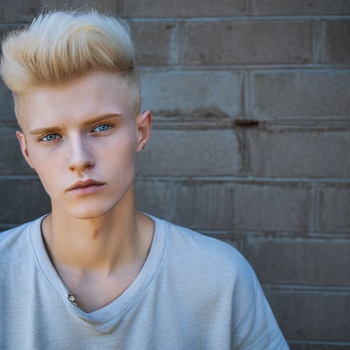 portrait+ style russian homosexual queer twink blonde very cute dude face