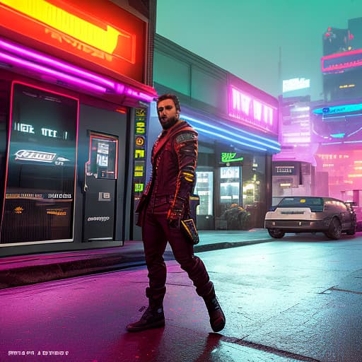 nvinkpunk pimped out round man holding out a vape hyperrealistic, full body, detailed clothing, highly detailed, cinematic lighting, stunningly beautiful, intricate, sharp focus, f/1. 8, 85mm, (centered image composition), (professionally color graded), ((bright soft diffused light)), volumetric fog, trending on instagram, trending on tumblr, HDR 4K, 8K