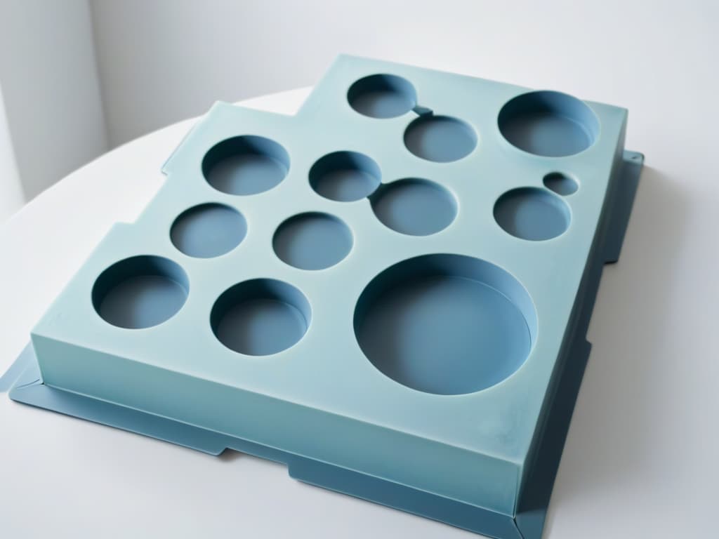  A sleek, minimalist image featuring a sidebyside comparison of a silicone mold and a metal mold against a clean, white background. The silicone mold is depicted in a soft, pastel color, highlighting its flexibility and modernity, while the metal mold exudes a classic, sturdy vibe with a metallic sheen. The composition is balanced and visually striking, emphasizing the contrast between the two materials and inviting the viewer to ponder the debate of silicone vs. metal molds. hyperrealistic, full body, detailed clothing, highly detailed, cinematic lighting, stunningly beautiful, intricate, sharp focus, f/1. 8, 85mm, (centered image composition), (professionally color graded), ((bright soft diffused light)), volumetric fog, trending on instagram, trending on tumblr, HDR 4K, 8K