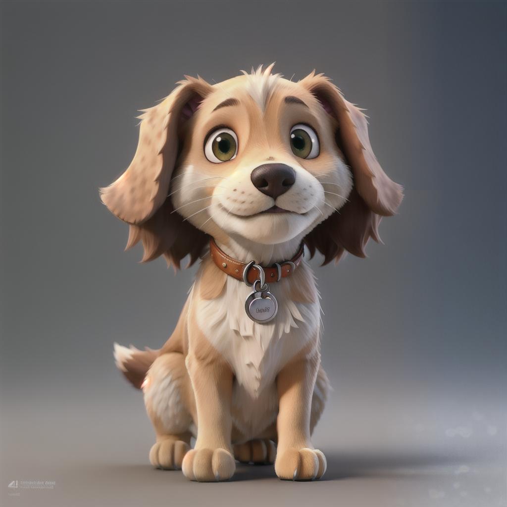  Create a image of dog hyperrealistic, full body, detailed clothing, highly detailed, cinematic lighting, stunningly beautiful, intricate, sharp focus, f/1. 8, 85mm, (centered image composition), (professionally color graded), ((bright soft diffused light)), volumetric fog, trending on instagram, trending on tumblr, HDR 4K, 8K