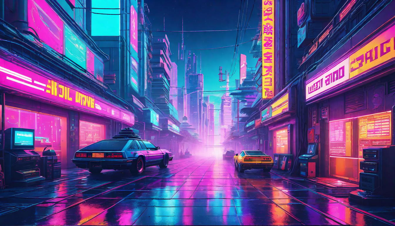  vaporwave,cyberpunk game style pathways, universal wisdom, emotional resonance, energy paths, colorful flow, serene settingeon, dystopian, futuristic, digital, vibrant, detailed, high contrast, reminiscent of cyberpunk genre video games,retro aesthetic, cyberpunk, vibrant, neon colors, vintage 80s and 90s style, highly detailed