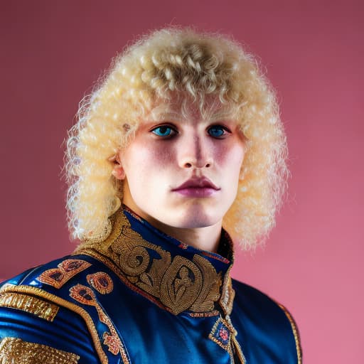 portrait+ style russian queer wrestler blonde very cute dude face